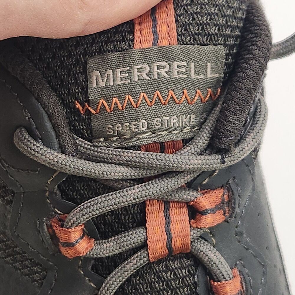 Merrell Speed Strike 2 Men's Hiking Sneakers Olive Shoes J037851 Size 10.5 - Picture 7 of 9